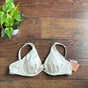 NWT Shade & Shore White Bikini Top XL | Bridal | Bachelorette Party | White